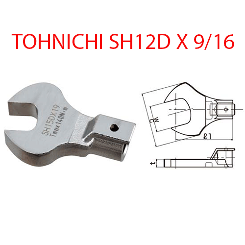 Đầu mở cờ lê TOHNICHI SH12D X 9/16