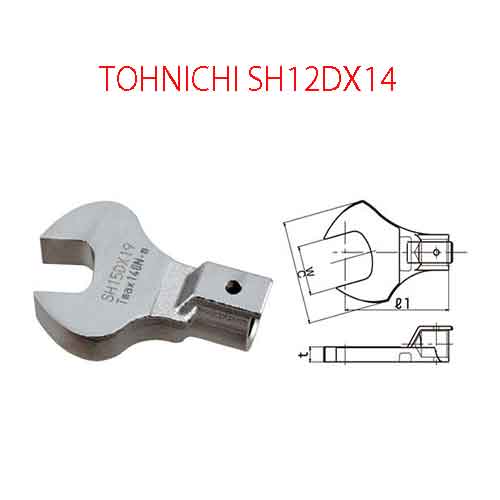 Đầu mở cờ lê TOHNICHI SH12DX14