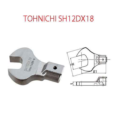 Đầu mở cờ lê TOHNICHI SH12DX18