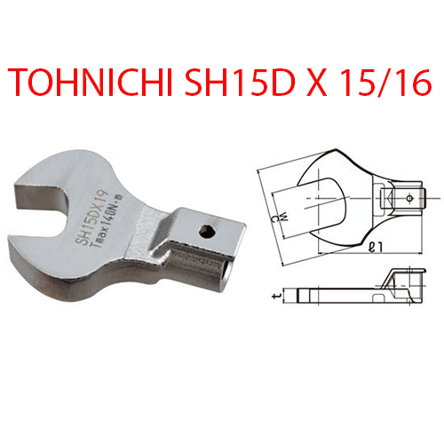 Đầu mở cờ lê TOHNICHI SH15D X 15/16