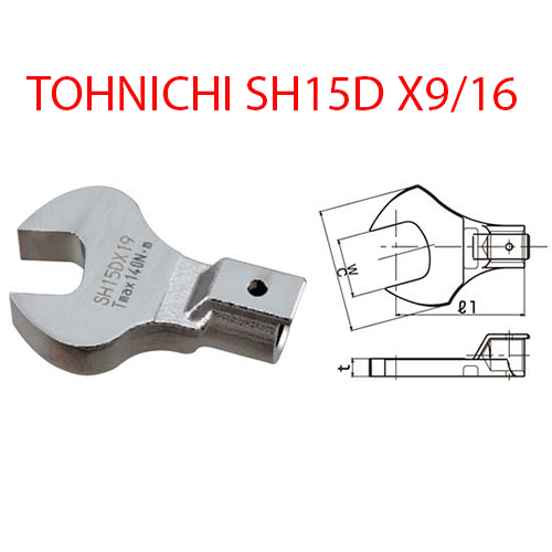 Đầu mở cờ lê TOHNICHI SH15D X 9/16