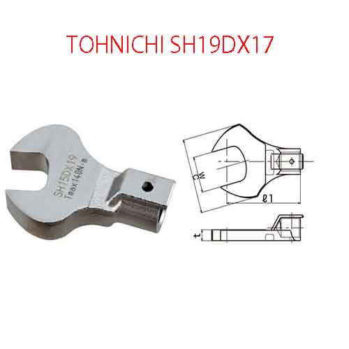 Đầu mở cờ lê TOHNICHI SH19DX17