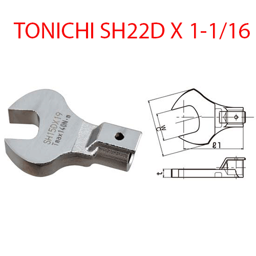 Đầu mở cờ lê TOHNICHI SH22D X 1-1/16