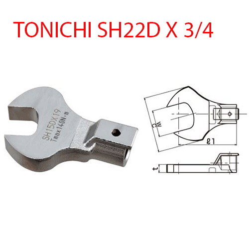 Đầu mở cờ lê TOHNICHI SH22D X 3/4