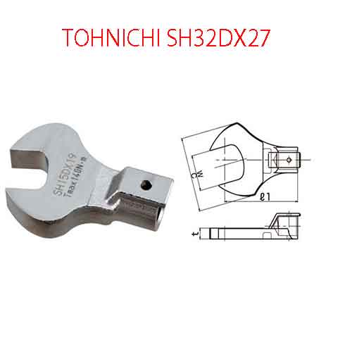 Đầu mở cờ lê TOHNICHI SH32DX27