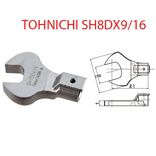 Đầu mở cờ lê TOHNICHI SH8DX9/16