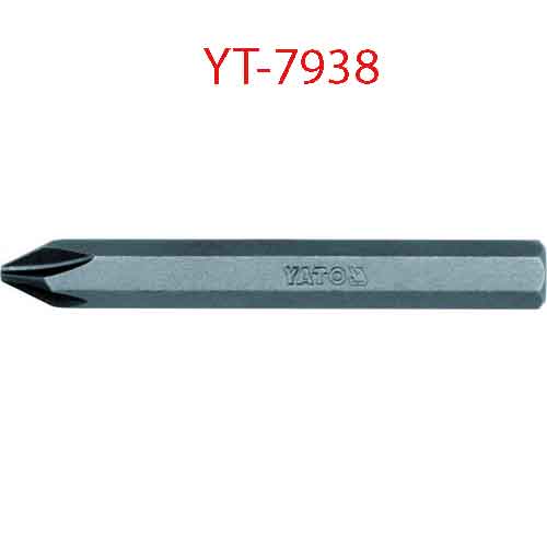 Đầu mũi vít 4 cạnh 8mmx70mm Ph#2 20 cái YATO YT-7938