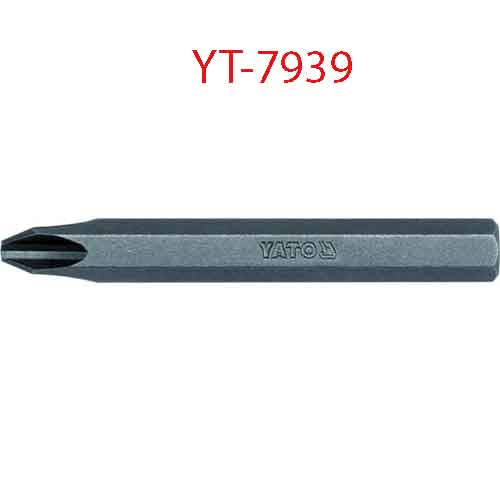Đầu mũi vít 4 cạnh 8mmx70mm Ph#3 20 cái YATO YT-7939