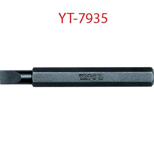 Đầu mũi vít dẹt dài 8mmx70mm 6.5mm 20 cái YATO YT-7935