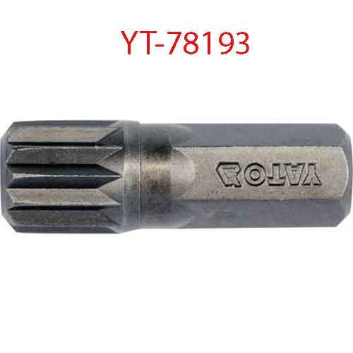 Đầu mũi vít hoa thị 8mmx30mm, 10 chi tiết, M10 YATO YT-78193