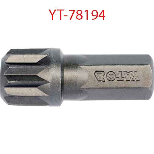 Đầu mũi vít hoa thị 8mmx30mm, 10 chi tiết, M12 YATO YT-78194