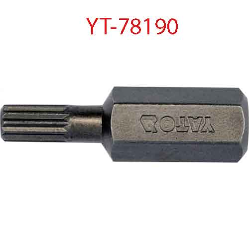 Đầu mũi vít hoa thị 8mmx30mm, 10 chi tiết, M5 YATO YT-78190