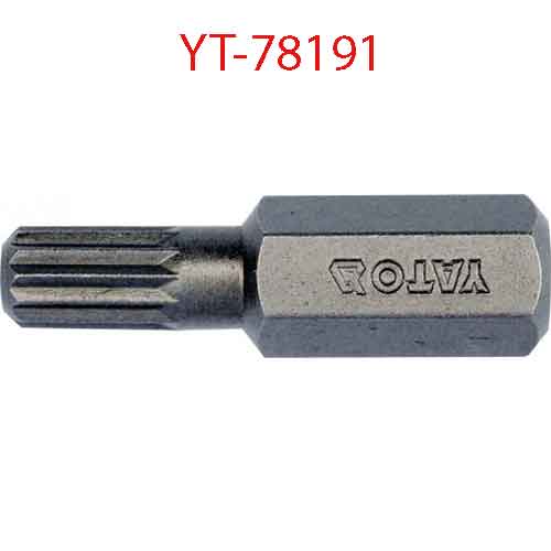 Đầu mũi vít hoa thị 8mmx30mm, 10 chi tiết, M6 YATO YT-78191
