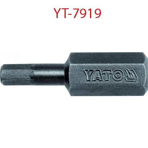 Đầu mũi vít Lục giác 8mmx30mm, 50 chi tiết, 4mm YATO YT-7919
