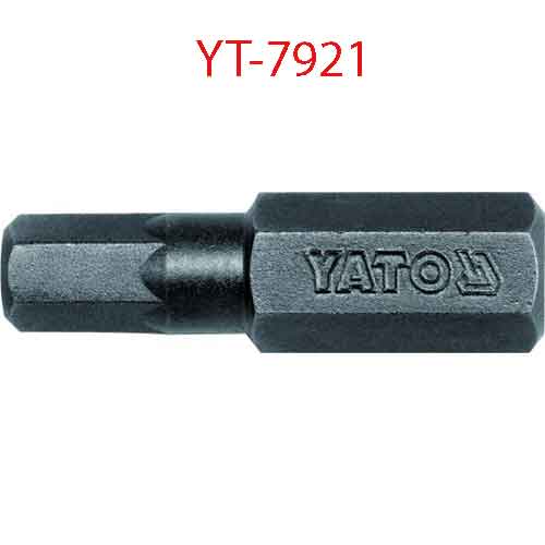 Đầu mũi vít Lục giác 8mmx30mm, 50 chi tiết, 6mm YATO YT-7921