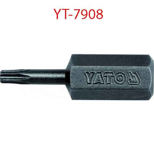 Đầu mũi vít sao nổi 8mmx30mm, 50 chi tiết, T10 YATO YT-7908