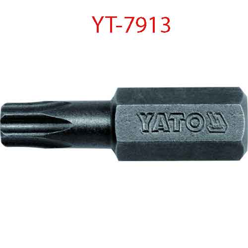 Đầu mũi vít sao nổi 8mmx30mm, 50 chi tiết, T30 YATO YT-7913