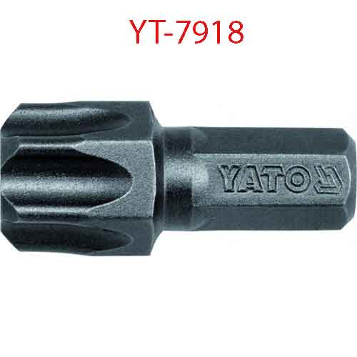 Đầu mũi vít sao nổi 8mmx30mm, 50 chi tiết, T60 YATO YT-7918