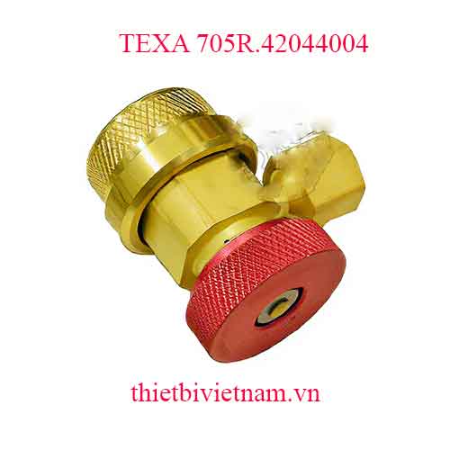 Đầu nối nhanh cao áp màu đỏ - Phụ kiện dùng cho máy nạp ga điều hòa 705R hãng Texa 705R.42044004