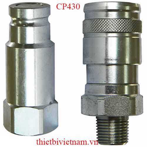 Đầu nối nhanh không gỉ dầu cho dây thủy lực Powerram CP43
