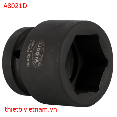 Đầu típ ĐEN NGẮN , LỤC GIÁC LICOTA 1 inch số 21 A8021D