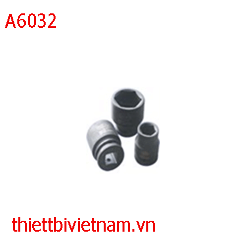 Đầu típ đen ngắn, lục giác LICOTA 3/4 số 32mm A6032