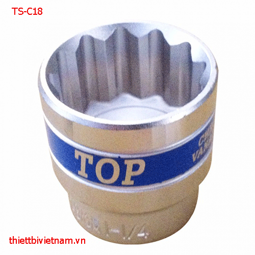 Đầu típ Đức 1/2 inch lục + bông TOP 18 (mm) TS-C18