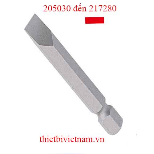 ĐẦU TUỐC NƠ VÍT 2 CẠNH DÙNG CHO SÚNG VẶN VÍT HÃNG GENIUS MODEL 205030 đến 217280