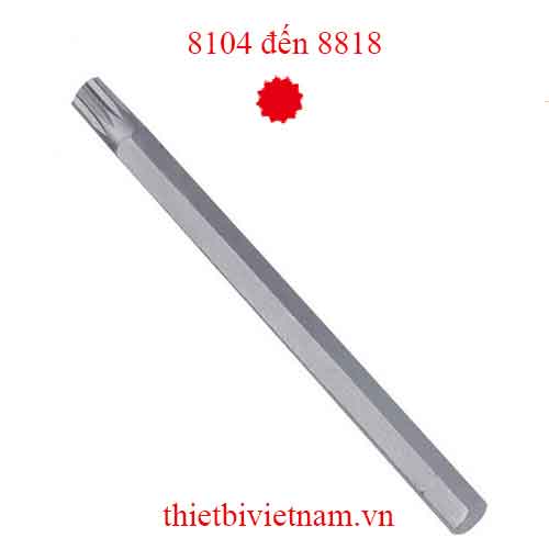 ĐẦU TUỐC NƠ VÍT ĐẦU SAO 12 ĐỈNH HÃNG GENIUS MODEL 8104 đến 8818