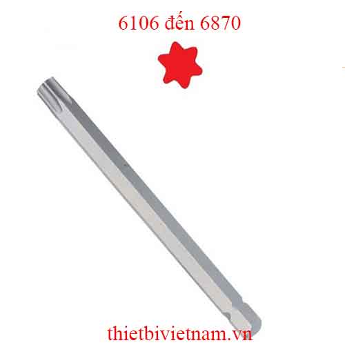 ĐẦU TUỐC NƠ VÍT ĐẦU SAO 6 ĐỈNH HÃNG GENIUS MODEL 6106 đến 6870