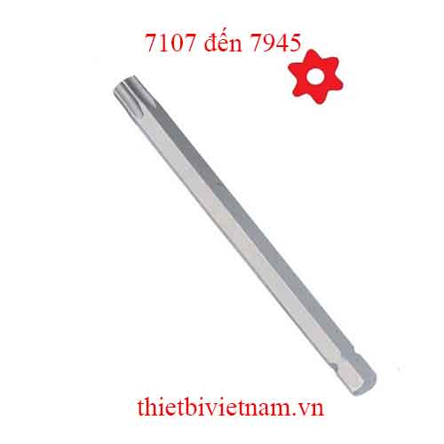 ĐẦU TUỐC NƠ VÍT ĐẦU SAO LỖ 6 ĐỈNH HÃNG GENIUS MODEL 7107 đến 7945