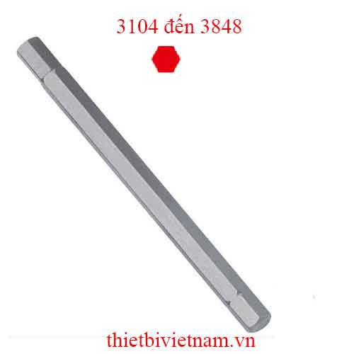 ĐẦU TUỐC NƠ VÍT LỤC GIÁC HỆ INCH HÃNG GENIUS MODEL 3104 đến 3848