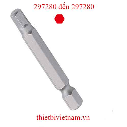 ĐẦU TUỐC NƠ VÍT LỤC GIÁC HỆ MÉT DÙNG CHO SÚNG VẶN VÍT HÃNG GENIUS MODEL 297280 đến 297280