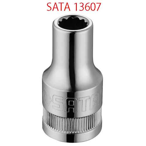 Đầu tuýp 12 cạnh 1/2 inch cỡ 16mm SATA 13607
