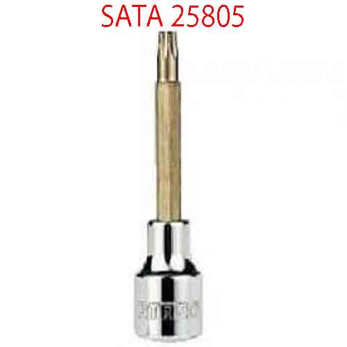 Đầu tuýp 1/2 inch loại dài mũi 10 cánh m12 SATA 25805