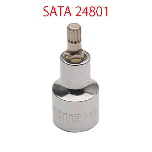 Đầu tuýp 1/2 inch mũi 10 cánh m5 SATA 24801