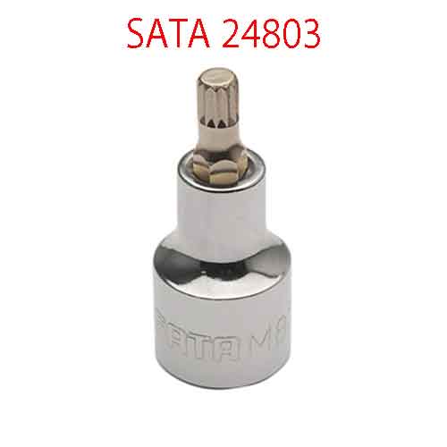 Đầu tuýp 1/2 inch mũi 10 cánh m8 SATA 24803