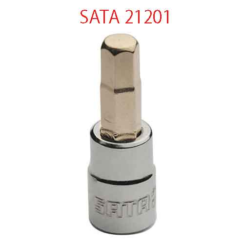 Đầu tuýp  1/4 inch mũi lục giác 3mm SATA 21201