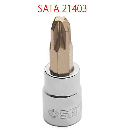 Đầu tuýp 1/4 inch mũi pozi #3 SATA 21403