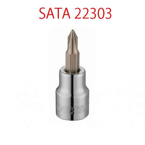 Đầu tuýp 3/8 inch mũi pake #3 SATA 22303