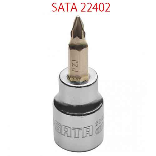 Đầu tuýp 3/8 inch mũi pozi #2 SATA 22402