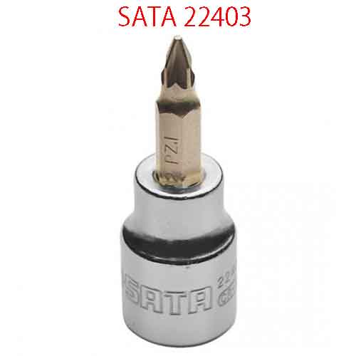 Đầu tuýp 3/8 inch mũi pozi #3 SATA 22403