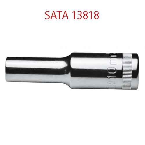 Đầu tuýp dài 12 cạnh 1/2 inch cỡ 18mm SATA 13818