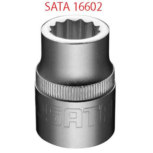 Đầu tuýp dài 12 cạnh 3/4 inch cỡ 19mm SATA 16602