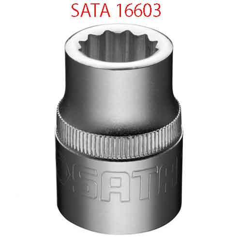 Đầu tuýp dài 12 cạnh 3/4 inch cỡ 21mm SATA 16603