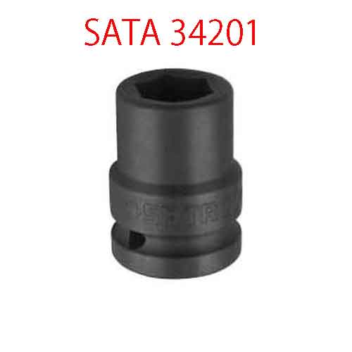 Đầu tuýp đen 3/8 inch cỡ 6mm SATA 34201