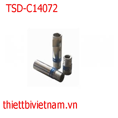 Đầu tuýp Đức 1/4 inch dài, chiều dài 50 mm TOP ( lục )  07, 08, 09, 10  TSD-C14072