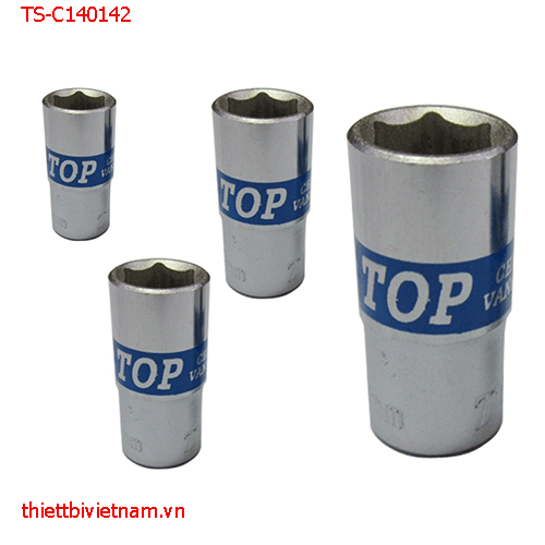 Đầu tuýp Đức 1/4 inch ngắn, chiều dài 25 mm TOP ( lục ) 14 ngắn TS-C140142