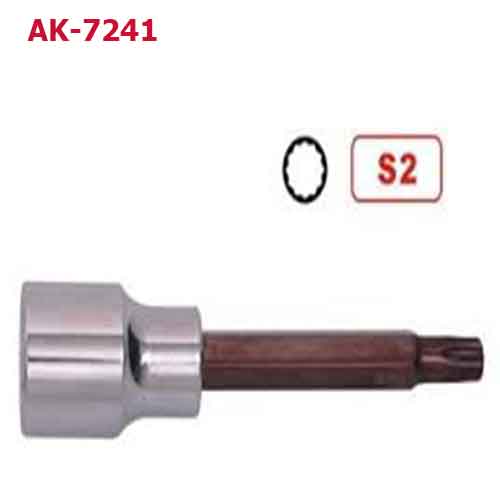 Đầu tuýp gắn mũi bông 6 cạnh dài dài AK-7241