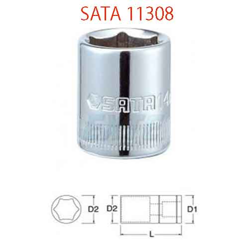 Đầu tuýp lục giác 1/4